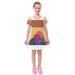 Girl Power Kids  Short Sleeve Velvet Dress by designsbymallika