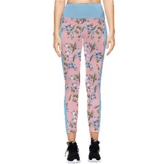 Flower Peach Blossom Pocket Leggings  by flowerland