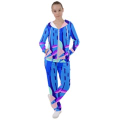 Aquatic Surface Patterns Women s Tracksuit