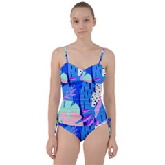 Aquatic Surface Patterns Sweetheart Tankini Set by Designops73