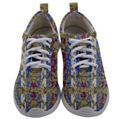 Ornament Striped Textured Colored Pattern Mens Athletic Shoes by dflcprintsclothing