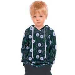 Folk Flowers Art Pattern Floral  Surface Design  Seamless Pattern Kids  Overhead Hoodie