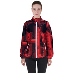 Red Light Women s High Neck Windbreaker by MRNStudios