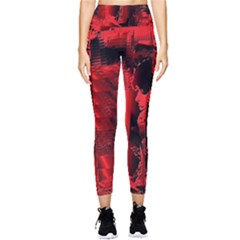 Red Light Pocket Leggings  by MRNStudios