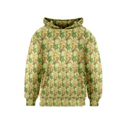 Green Pastel Pattern Kids  Pullover Hoodie