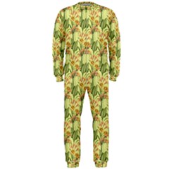 Green Pastel Pattern Onepiece Jumpsuit (men)  by designsbymallika