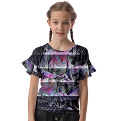 Techno Bouquet Kids  Cut Out Flutter Sleeves by MRNStudios