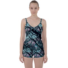 Shallow Water Tie Front Two Piece Tankini by MRNStudios