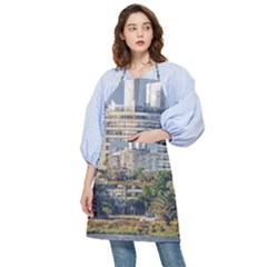 Urban Coastal Scene, Montevideo Uruguay Pocket Apron by dflcprintsclothing