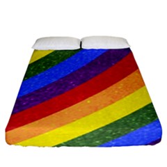 Lgbt Pride Motif Flag Pattern 1 Fitted Sheet (king Size)