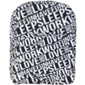 Sleep Work Love And Have Fun Typographic Pattern Full Print Backpack View1