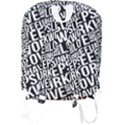 Sleep Work Love And Have Fun Typographic Pattern Full Print Backpack View2