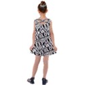 Sleep Work Love And Have Fun Typographic Pattern Kids  Cross Back Dress View2