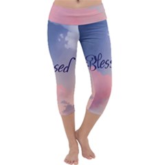 Blessed Capri Yoga Leggings by designsbymallika