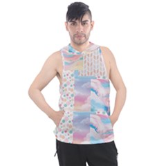 Pastel Love Men s Sleeveless Hoodie by designsbymallika