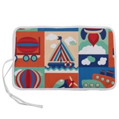 Travel With Love Pen Storage Case (l) by designsbymallika