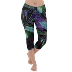 Cyclone Lightweight Velour Capri Yoga Leggings by MRNStudios