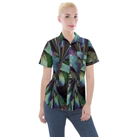 Cyclone Women s Short Sleeve Pocket Shirt by MRNStudios