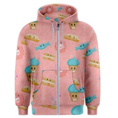 Toothy Sweets Men s Zipper Hoodie by SychEva