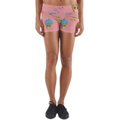 Toothy Sweets Yoga Shorts by SychEva