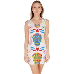 Boho Skull Vibe Bodycon Dress by designsbymallika