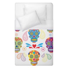 Boho Skull Vibe Duvet Cover (single Size) by designsbymallika