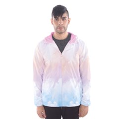 Morning Sky Love Men s Hooded Windbreaker by designsbymallika