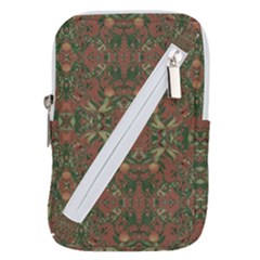 Modern Tropical Motif Print Belt Pouch Bag (small) by dflcprintsclothing
