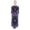 Framed Mandala Quarter Sleeve Wrap Maxi Dress View2