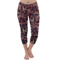 Warm Abstract Surface Print Capri Winter Leggings  View1