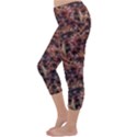 Warm Abstract Surface Print Capri Winter Leggings  View2