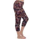 Warm Abstract Surface Print Capri Winter Leggings  View3