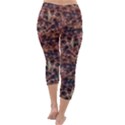 Warm Abstract Surface Print Capri Winter Leggings  View4