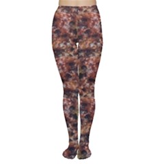 Warm Abstract Surface Print Tights by dflcprintsclothing