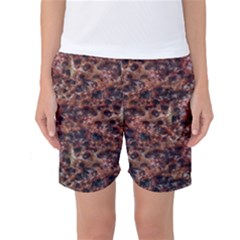 Warm Abstract Surface Print Women s Basketball Shorts by dflcprintsclothing