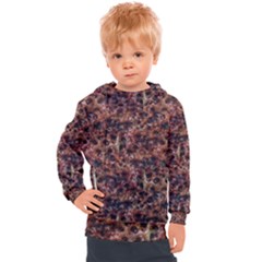 Warm Abstract Surface Print Kids  Hooded Pullover by dflcprintsclothing