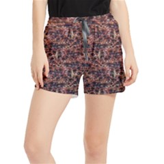 Warm Abstract Surface Print Runner Shorts by dflcprintsclothing