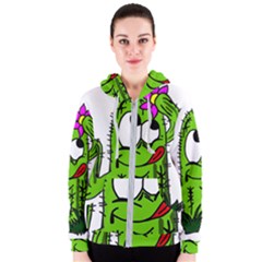 Cactus Women s Zipper Hoodie by IIPhotographyAndDesigns