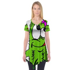 Cactus Short Sleeve Tunic  by IIPhotographyAndDesigns