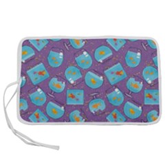 Aquarium With Fish And Sparkles Pen Storage Case (s) by SychEva