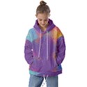 Multicolor Pastel Love Kids  Oversized Hoodie View1