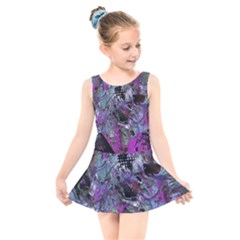 Lo-fi Hyperactivity Kids  Skater Dress Swimsuit by MRNStudios