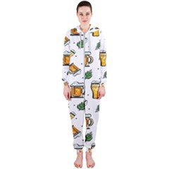 Beer Love Hooded Jumpsuit (ladies)  by designsbymallika