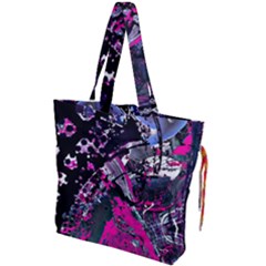 Rollercoaster Drawstring Tote Bag by MRNStudios