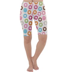 Donuts Love Cropped Leggings  by designsbymallika