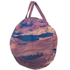 Atacama Desert Aerial View Giant Round Zipper Tote by dflcprintsclothing