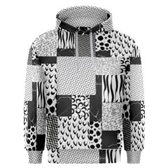 Black And White Pattern Men s Overhead Hoodie by designsbymallika