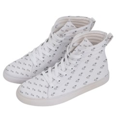 Stylized Bird Cartoon Drawing Pattern Men s Hi-top Skate Sneakers by dflcprintsclothing