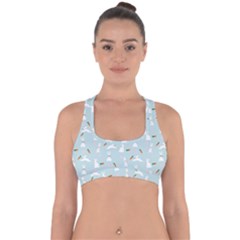 Funny And Funny Hares  And Rabbits In The Meadow Cross Back Hipster Bikini Top  by SychEva