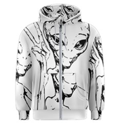 Paul Alien Men s Zipper Hoodie by KenArtShop